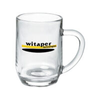 20 oz Haworth glass mug - MADE IN USA
