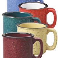 COPY - TEST 15 oz Western Campfire Ceramic Mug - Heavy Ceramic Mug w/Halo and speckles. (Copy)