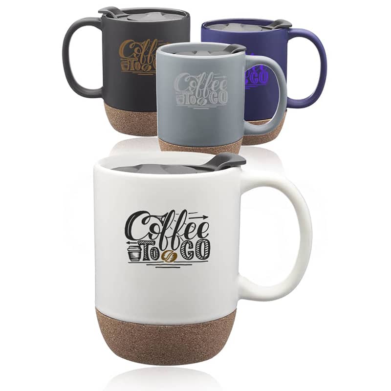 13 oz Barista Cork Bottom Ceramic Mug
