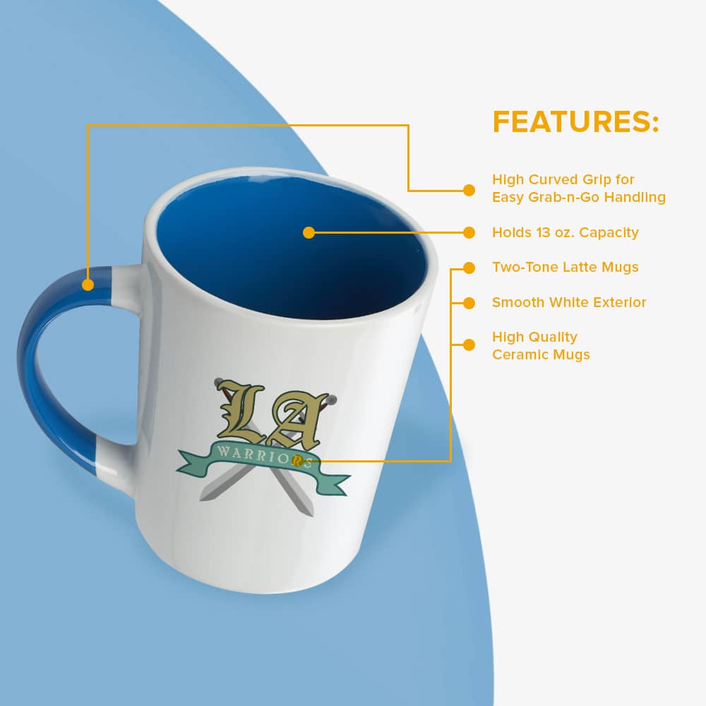Custom 13 oz Sorrento Two Tone Mug - White with Accent Colored Interior and Handle 9 13 oz Sorrento Two Tone Mug - White with Accent Colored Interior and Handle - Image 9