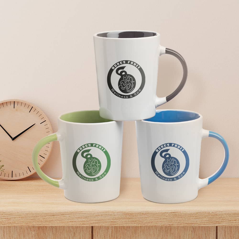 Custom 13 oz Sorrento Two Tone Mug - White with Accent Colored Interior and Handle 10 13 oz Sorrento Two Tone Mug - White with Accent Colored Interior and Handle - Image 10