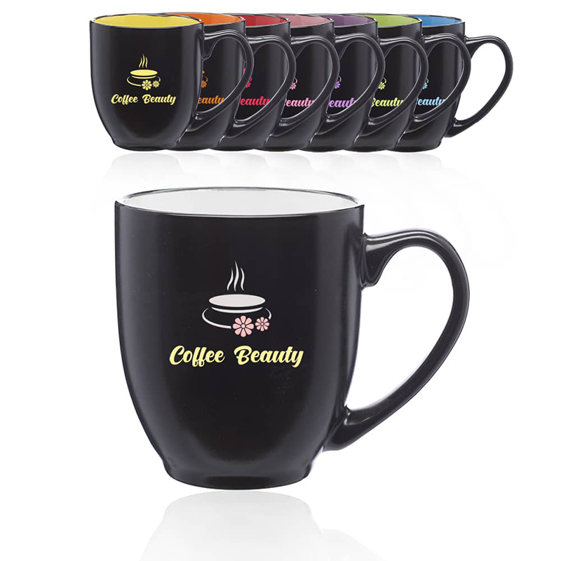 16 OZ Two Tone Bistro Gloss Black Out - Bright Colored In