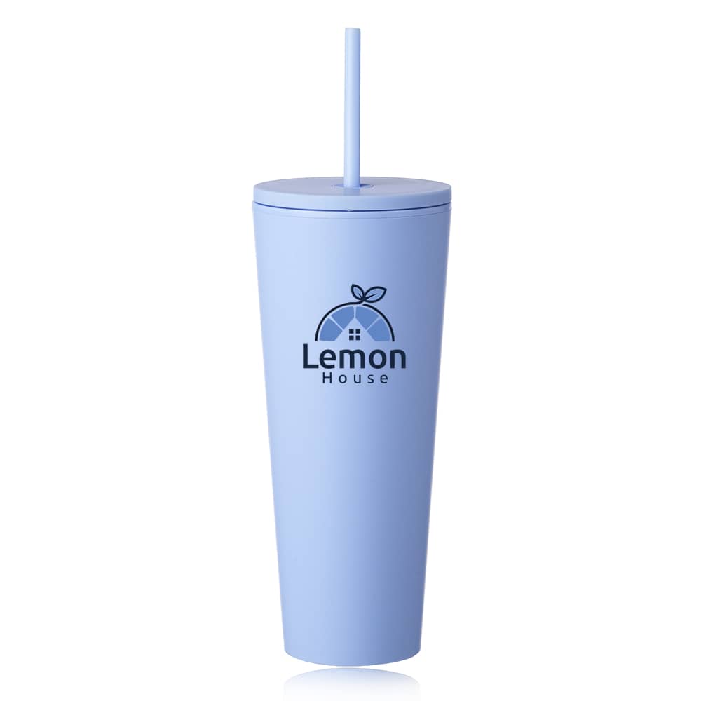 Custom 24 oz Kenai Plastic Travel Tumbler with Straw 4 24 oz Kenai Plastic Travel Tumbler with Straw - Image 4