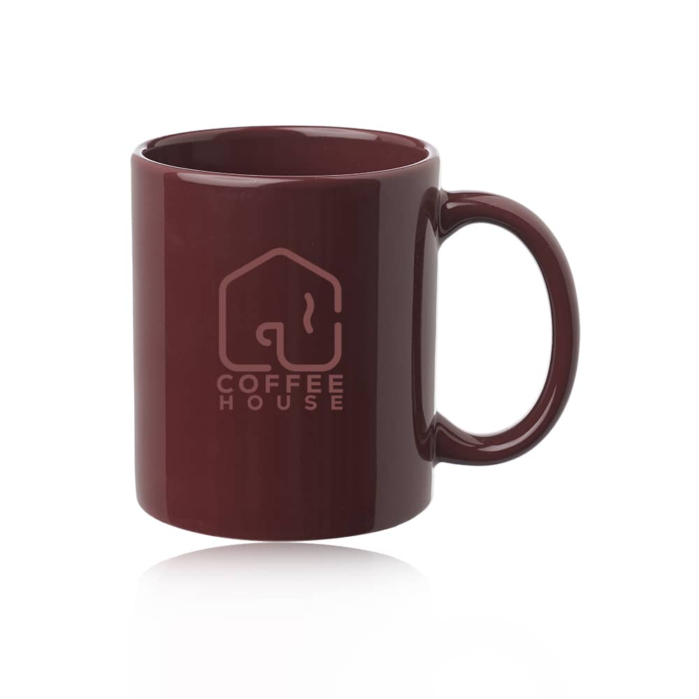 Custom 11 oz Traditional C-Handle Promotional Ceramic Mug - 9 11 oz Traditional C-Handle Promotional Ceramic Mug - - Image 9