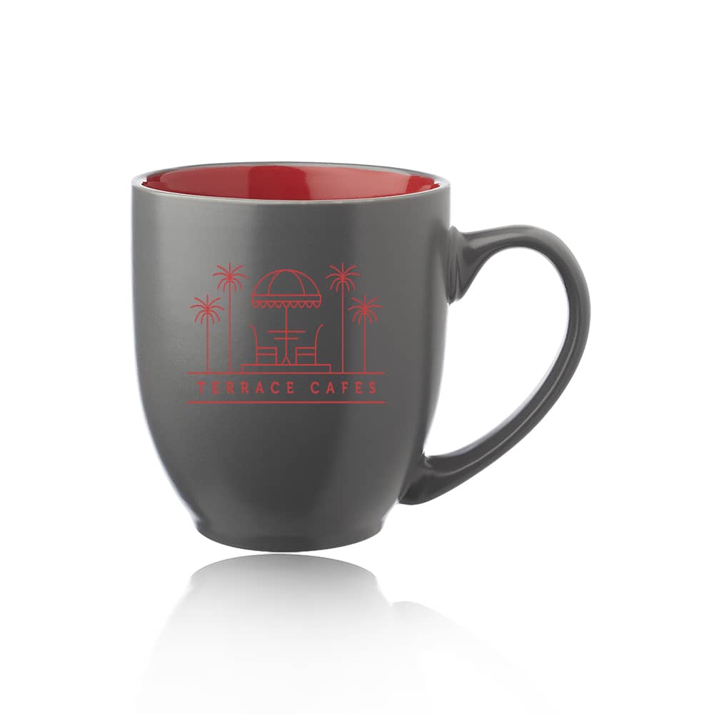 Custom 16 OZ Gray out Two Tone POP Bistro with Colored Interior 4 16 OZ Gray out Two Tone POP Bistro with Colored Interior - Image 4