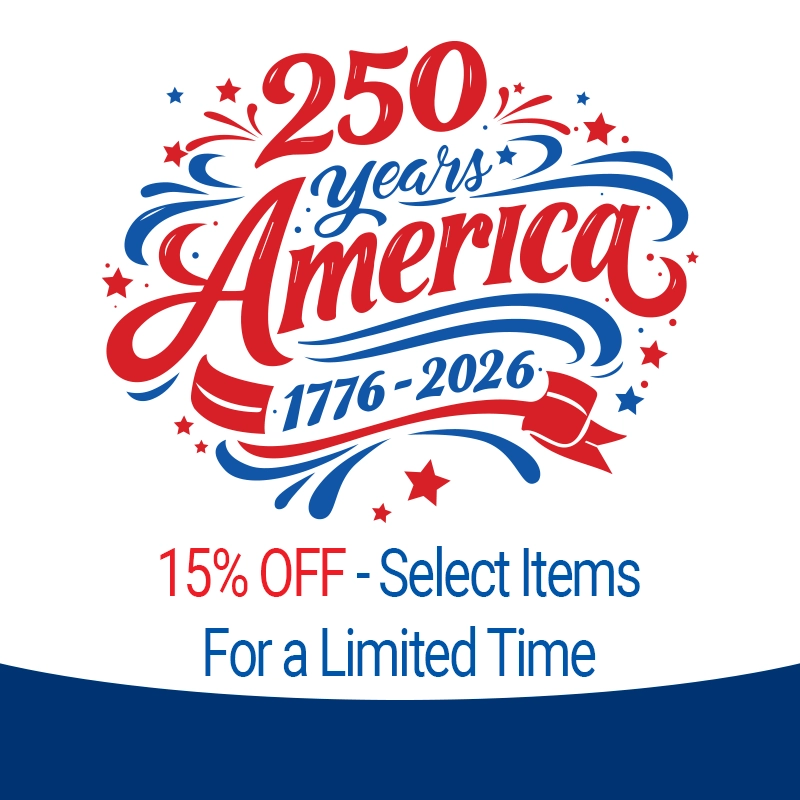 AMERICA 250 - 15% OFF - Use Code: USA250