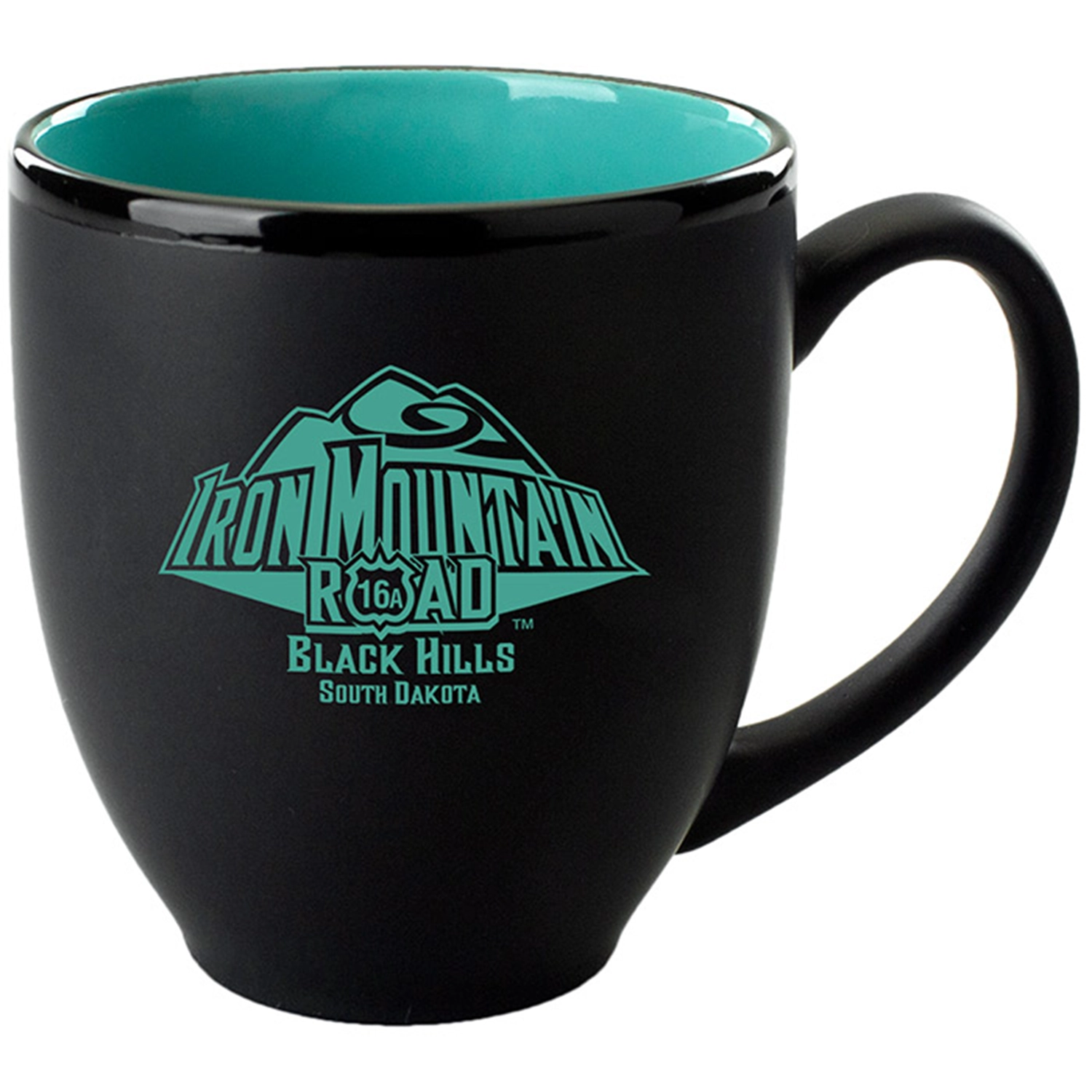 Custom 16 OZ Two Tone Bistro Matte Black Out - Bright Colored In 2 16 OZ Two Tone Bistro Matte Black Out - Bright Colored In - Image 2
